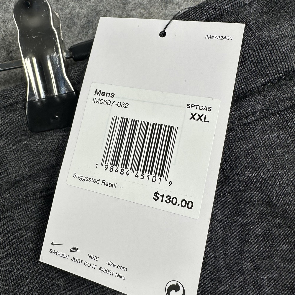 Nike Tech Fleece Pants Open Hem Mens 2XL Gray Straight Leg IM0697-032 - Picture 5 of 16